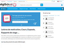 Tablet Screenshot of doc-etudiant.fr